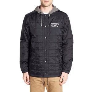 Vans Santiago II' Quilted Hooded Coach Jacket L